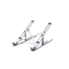 White Label Adjustable Aluminum Laptops Stand - Silver